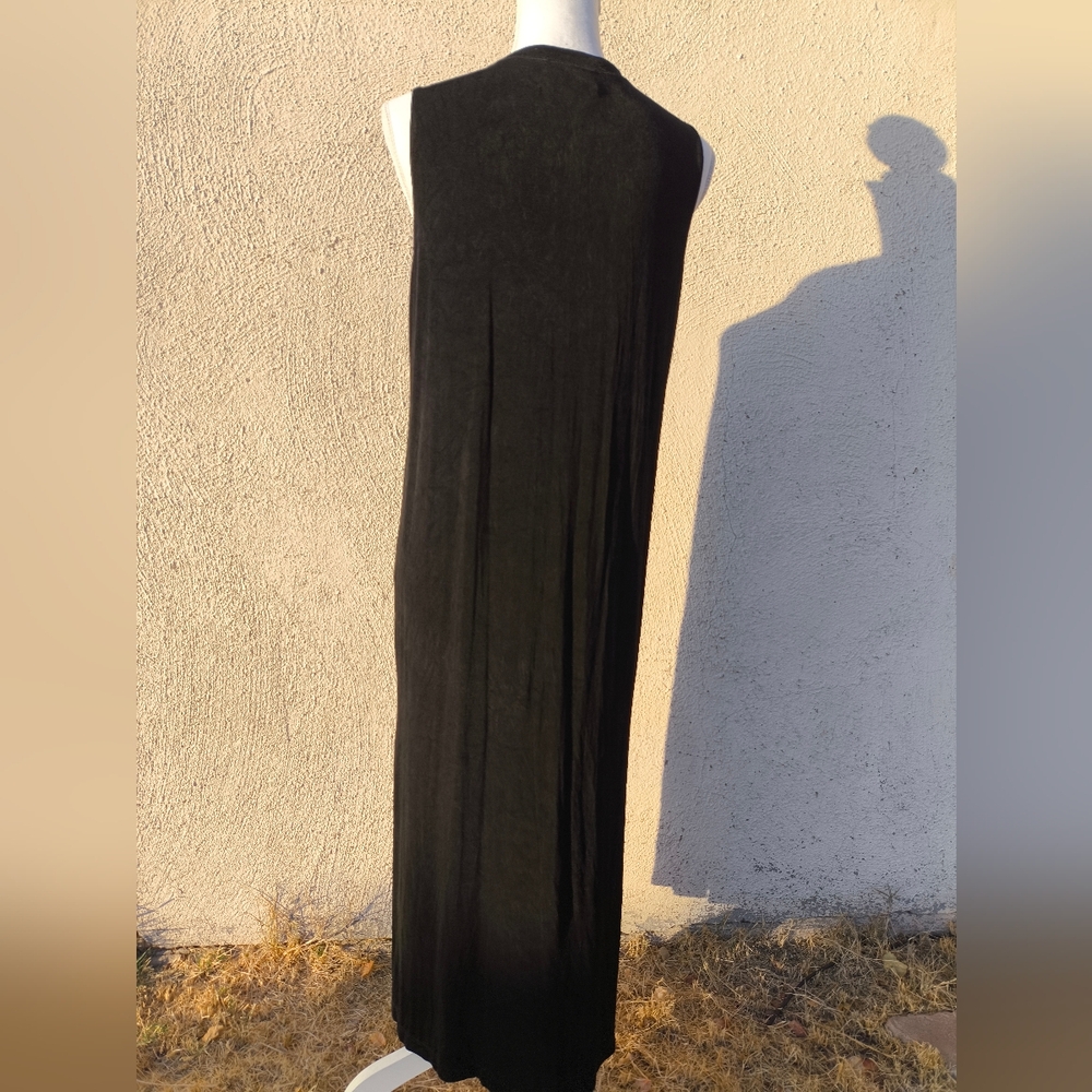 Chico's Long Black Sleeveless Dress 1 - Picture 7 of 7